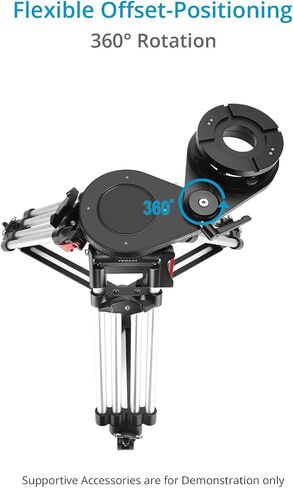 Proaim ROM-1 Rotating Offset 4-Way Camera Leveller - Mitchell to Mitchell. Payload up to 80kg / 176lb. for Tripods, Bazookas, Dollies, or Cranes (LV-4WAY-R1) in Saudi Arabia