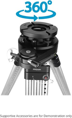 Proaim ROM-1 Rotating Offset 4-Way Camera Leveller - Mitchell to Mitchell. Payload up to 80kg / 176lb. for Tripods, Bazookas, Dollies, or Cranes (LV-4WAY-R1) in Saudi Arabia