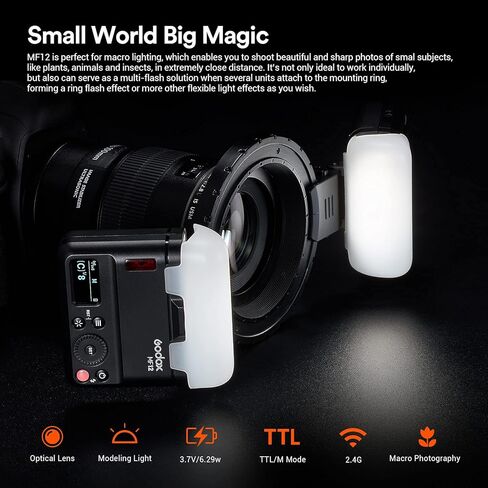 Godox Macro Flash MF12-K2 Kit with Godox X2T-N 2.4G Wireless Flash Trigger in Saudi Arabia