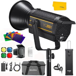 Godox VL300 II LED Video Light, 320W 5600K Daylight-Balanced Bowens Mount Continuous Video Light,CRI 96 TLCI 96 0-100% Dimming,16 Groups 32 Channels,2.4GHz Wireless Bluetooth Control(VL300 Upgraded) in Saudi Arabia