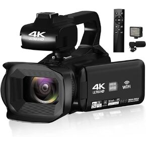 FaYkes Video Camera Camcorder UHD Video Camera 4K 64MP with Focus Function 4.0 Inch Touchscreen, 18X Zoom 4K Video Camera, 4K Camcorder with WiFi, HDMI Function YouTube Camera in Saudi Arabia