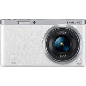 Samsung Electronics NX Mini EV-NXF1ZZB2HUS Wireless Smart 20.5MP Compact System Camera with 2.96-Inch LCD and 9-27mm f3.5-5.6 ED OIS (White) in Kuwait