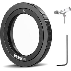 حلقة T من NEEWER مع خيوط M42 متوافقة مع كاميرات Canon EOS والتلسكوبات مقاس 35 مم، حلقة محول العدسة لـ EOS-1V 1N 5D Mark IV 6D Mark II 80D 70D 800D 750D 300 Rebel GII إلخ، LA-02 in Saudi Arabia