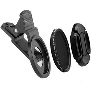 37mm ND2 إلى 400 الهاتف المحمول كثافة محايدة ND فلتر الهاتف عدة عدسات كاميرا (أسود) in Kuwait