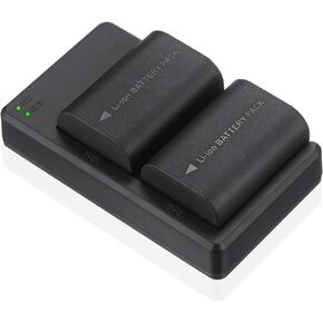 BABAKA LP-E6NH High Capacity Batteries Pack (2950mAh) and Dual Battery Charger for LP-E6NH Battery for 90D, 80D, 70D, 60D, 60Da, 7D, 7D Mark II, 6D, 6D II, 5D IV, R, R5, R6 Cameras in Kuwait