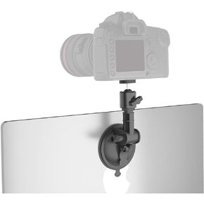 حامل كاميرا شاشة LenTok DSLR مع كوب شفط قوي، حامل شاشة كاميرا ويب للكمبيوتر المحمول، متوافق مع كاميرا Canon Nikon Sony Fuji SLR بدون مرآة للبث المباشر لمؤتمرات الفيديو على YouTube in Kuwait
