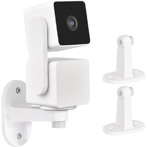CaGuan 2Pack دعامة تثبيت على الحائط لـ Wyze Cam Pan V3، Wyze Cam Pan V2، دعامة تثبيت لاصقة قابلة للتعديل بزاوية 360 درجة لنظام كاميرا لاسلكية داخلي خارجي من Wyze، سهلة الإعداد في خطوتين فقط in Kuwait
