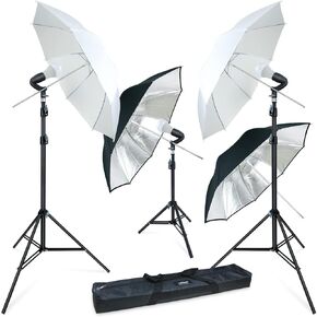 LINCO Lincostore Studio Lighting LED 2400 Lumens Umbrella Light Kit AM249 in Kuwait