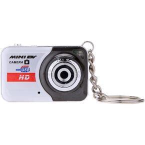 Andoer Digital Camera X6 Portable Camera Keychain, Ultra Mini High Denifition Kids Camera Mini DV with 32 GB Memory Card (Grey)