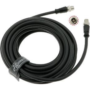 M12 8 Pin Male X-Code to 8 Pin Male X-Code Shielded Ethernet Cable for Cognex Industrial Camera High Flexible Waterproof Cable 2M in Saudi Arabia