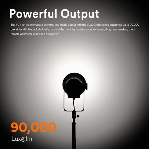 Godox VL300 II LED Video Light, 320W 5600K Daylight-Balanced Bowens Mount Continuous Video Light,CRI 96 TLCI 96 0-100% Dimming,16 Groups 32 Channels,2.4GHz Wireless Bluetooth Control(VL300 Upgraded) in Saudi Arabia