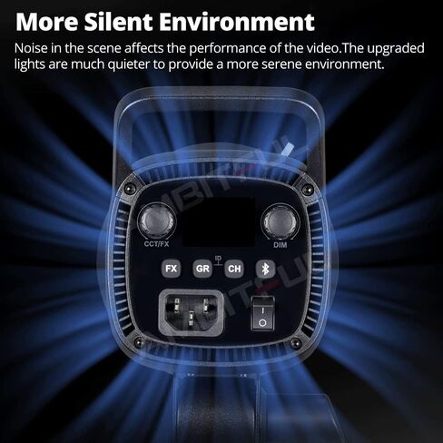 غودوكس مصباح فيديو SL60II-Bi SL-60W CRI 96+ مطور TLCI 97+، ضوء فيديو LED ثنائي اللون ضوء نهاري مستمر 2800-6500 كلفن بحد اقصى 75 واط بوينز ماونت مع تحكم عن طريق التطبيق الجديد مع 11-FX + جهاز تحكم عن in Kuwait