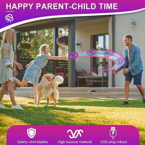 ألعاب الكرة الطائرة من بيبيلف، لعبة طائرة بدون طيار صغيرة بدون طيار، لعبة منزلية، كرة دوارة سحرية، هدية رائعة يمكن التحكم فيها يدويًا، هدية عيد الميلاد in Kuwait