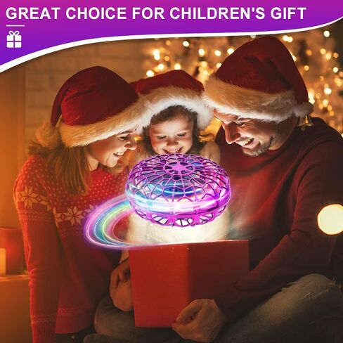 ألعاب الكرة الطائرة من بيبيلف، لعبة طائرة بدون طيار صغيرة بدون طيار، لعبة منزلية، كرة دوارة سحرية، هدية رائعة يمكن التحكم فيها يدويًا، هدية عيد الميلاد in Kuwait