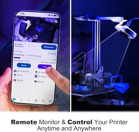 كاميرا Mintion Beagle للطابعة ثلاثية الأبعاد، وكاميرا Beagle مع مراقبة عن بعد، واتصال WiFi وبطاقة Micro SD 32G، التوصيل والتشغيل، ودعم الكمبيوتر/التطبيق، وإنشاء فيديو بفاصل زمني تلقائيًا in Kuwait