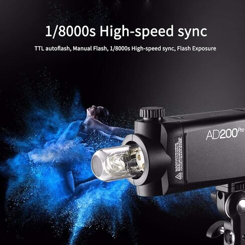 Godox AD200Pro Pocket Flash with Godox S2 Speedlite Bracket in Saudi Arabia