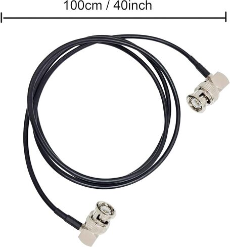 كابل Chikoni 3G HD SDI BNC إلى BNC لسوني FS5/FS7/FX6، شاشة Atomos Ninja Shogun Blackmagic ذكر إلى ذكر الزاوية اليمنى إلى الزاوية اليمنى، 100 سم/40 بوصة in Kuwait