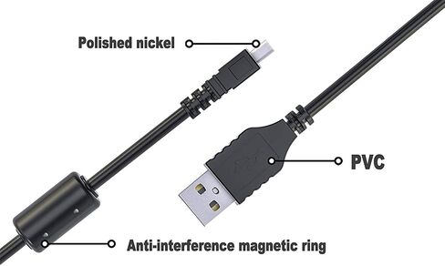سايبومور كيبل USB بديل UC-E6 UC-E23 متوافق مع قلم كاميرا اوليمبوس CB-USB7 SZ-15 X-990 VG-160 VR-130 VR-360 VH-210 سلسلة FE FE-180 FE-190 FE-290 FE-350 وما الى ذلك. (4.9 قدم) in Saudi Arabia