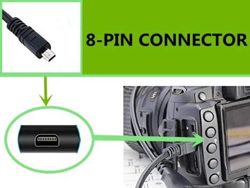 سايبومور كيبل USB بديل UC-E6 UC-E23 متوافق مع قلم كاميرا اوليمبوس CB-USB7 SZ-15 X-990 VG-160 VR-130 VR-360 VH-210 سلسلة FE FE-180 FE-190 FE-290 FE-350 وما الى ذلك. (4.9 قدم) in Saudi Arabia