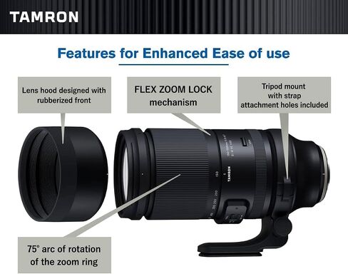 Tamron 150-500mm f/5-6.7 Di III VXD Lens for FUJIFILM X with Advanced Accessory and Travel Bundle | Manufacturer 6 Year USA Warranty | AFA057F-700 | Tamron 150-500mm FUJIFILM X in Saudi Arabia