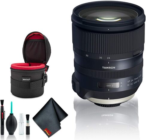 Tamron SP 24-70mm f/2.8 Di VC USD G2 Lens for Nikon F (International Model) - Deluxe Starter Bundle Kit in Saudi Arabia