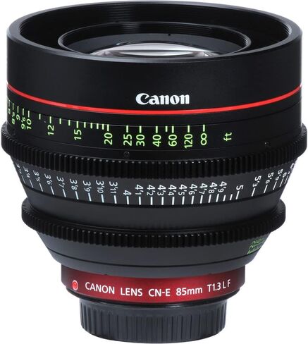 عدسة Canon CN-E مقاس 85 مم T1.3 L F السينمائية (6571B001) + حقيبة عدسة + حافظة للغطاء + طقم تنظيف + المزيد (متجددة) in Saudi Arabia