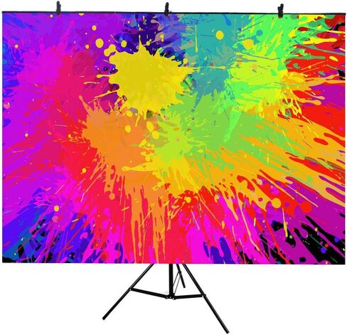 فموجين مجموعة حامل خلفية من خليط معدني من الالومنيوم على شكل حرف T، 6.56×6.50 قدم (2 متر × 2 متر)، حامل خلفية للتصوير الفوتوغرافي محمول قابل للتعديل (مع 3 مشابك زنبركية) PQ001 in Kuwait