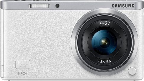 Samsung Electronics NX Mini EV-NXF1ZZB2HUS Wireless Smart 20.5MP Compact System Camera with 2.96-Inch LCD and 9-27mm f3.5-5.6 ED OIS (White) in Saudi Arabia