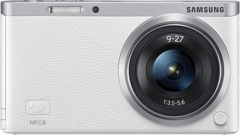 Samsung Electronics NX Mini EV-NXF1ZZB2HUS Wireless Smart 20.5MP Compact System Camera with 2.96-Inch LCD and 9-27mm f3.5-5.6 ED OIS (White) in Saudi Arabia