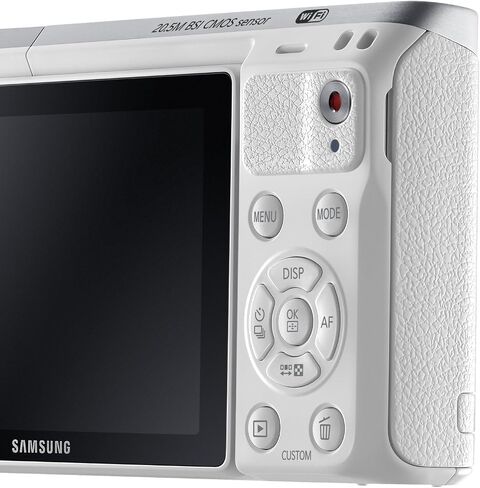 Samsung Electronics NX Mini EV-NXF1ZZB2HUS Wireless Smart 20.5MP Compact System Camera with 2.96-Inch LCD and 9-27mm f3.5-5.6 ED OIS (White) in Saudi Arabia