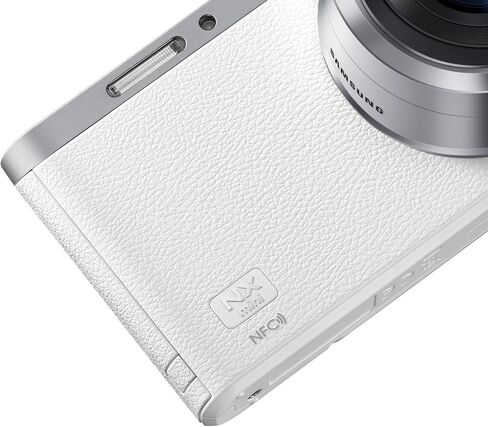 Samsung Electronics NX Mini EV-NXF1ZZB2HUS Wireless Smart 20.5MP Compact System Camera with 2.96-Inch LCD and 9-27mm f3.5-5.6 ED OIS (White) in Saudi Arabia