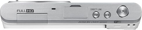 Samsung Electronics NX Mini EV-NXF1ZZB2HUS Wireless Smart 20.5MP Compact System Camera with 2.96-Inch LCD and 9-27mm f3.5-5.6 ED OIS (White) in Saudi Arabia