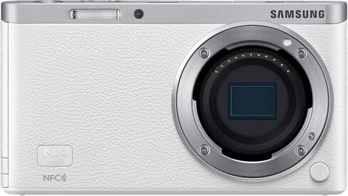 Samsung Electronics NX Mini EV-NXF1ZZB2HUS Wireless Smart 20.5MP Compact System Camera with 2.96-Inch LCD and 9-27mm f3.5-5.6 ED OIS (White) in Saudi Arabia