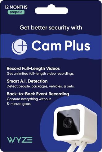 اشتراك WYZE Cam Plus لمدة 12 شهرًا، WYZECP12 (عبوة من قطعتين) in Kuwait