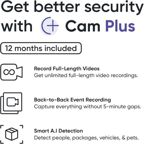 اشتراك WYZE Cam Plus لمدة 12 شهرًا، WYZECP12 (عبوة من قطعتين) in Kuwait