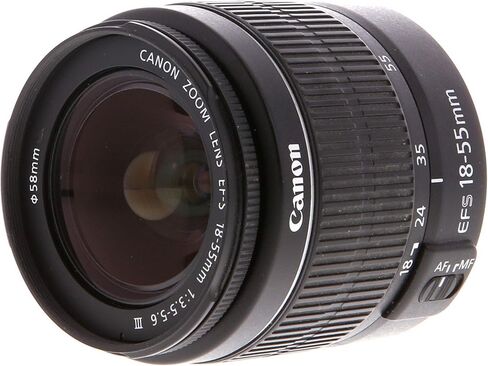 Canon EOS 2000D (Rebel T7) DSLR Camera w/Canon EF-S 18-55mm F/3.5-5.6 Zoom Lens + Case + 128GB Memory (28pc Bundle) (Renewed) Black in Saudi Arabia