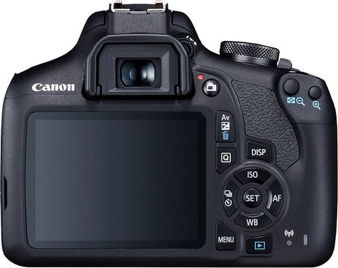 Canon EOS 2000D (Rebel T7) DSLR Camera w/Canon EF-S 18-55mm F/3.5-5.6 Zoom Lens + Case + 128GB Memory (28pc Bundle) (Renewed) Black in Saudi Arabia