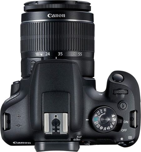 Canon EOS 2000D (Rebel T7) DSLR Camera w/Canon EF-S 18-55mm F/3.5-5.6 Zoom Lens + Case + 128GB Memory (28pc Bundle) (Renewed) Black in Saudi Arabia