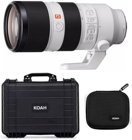 Sony FE 70-200mm f/2.8 GM OSS Lens Bundle with Weatherproof Hard Case with Customizable Foam (18 x 14 x 7 Inch) and Hard-Shell Filter Case (Fits 8 Filters up to 95mm) (3 Items) in Saudi Arabia