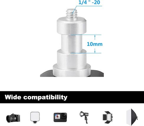 T-Type Wall Ceiling Mount Light Stand 5/8" Stud with 1/4" Thread Anchor for Studio Lighting in Saudi Arabia