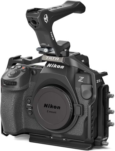 Camera Cage Compatible with Nikon Z8 Lightweight Kit - Black | Mount Accessories | NATO TOP Handle | ARCA Ready | Security Threads | Cable CLAMP| TA-T55-A-B in Saudi Arabia
