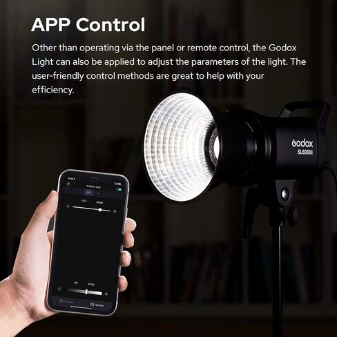 Godox SL60IIBi Portable Studio LED Video Light 75W Photography Fill Light 2800K-6500K Built-in 11 FX Lighting Effects APP/2.4G Wireless/On-Board Control +Light Soft Diffuser Cloth Kit for Photography in Saudi Arabia