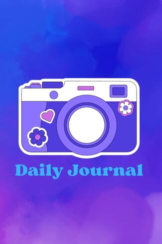 Camera Blue and Purple Watercolor Journal in Saudi Arabia