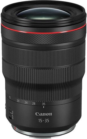 Canon RF 15-35mm f/2.8L هي عدسة USM (3682C002) + طقم فلتر + حقيبة ظهر + بطاقة سعة 64 جيجابايت + قارئ بطاقات + حامل ثلاثي مرن + محفظة ذاكرة + حافظة للأغطية + طقم تنظيف + حزام يد + المزيد (متجدد) in Kuwait