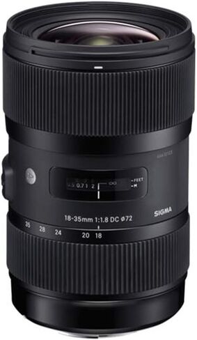 عدسة سيجما 210306 AF 18-35 ملم f/1.8 DC HSM Art لحزمة نيكون SLR مع حزمة حماية محسنة CPS لمدة 7 سنوات in Saudi Arabia