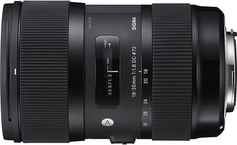 عدسة سيجما 210306 AF 18-35 ملم f/1.8 DC HSM Art لحزمة نيكون SLR مع حزمة حماية محسنة CPS لمدة 7 سنوات in Saudi Arabia