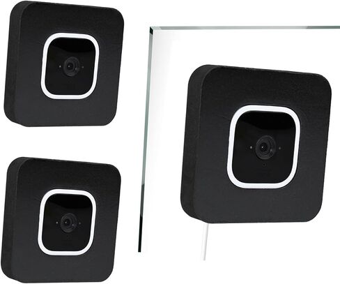حامل نافذة TEKCAM متوافق مع Blink Mini Indoor، حامل حائط زجاجي للكاميرا مكون من قطعتين للنوافذ/الأبواب الزجاجية الفردية للمراقبة الخارجية، لا توجد انعكاسات داخلية ولا توجد أسلاك تشغيل في الهواء الطلق، أسود in Kuwait