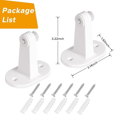 CaGuan 2Pack دعامة تثبيت على الحائط لـ Wyze Cam Pan V3، Wyze Cam Pan V2، دعامة تثبيت لاصقة قابلة للتعديل بزاوية 360 درجة لنظام كاميرا لاسلكية داخلي خارجي من Wyze، سهلة الإعداد في خطوتين فقط in Kuwait