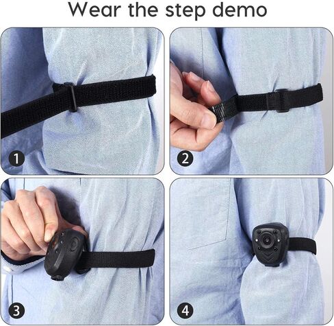 KSADBOSSBO كاميرا الجسم والحامل المغناطيسي للكاميرا، كاميرا يمكن ارتداؤها بدقة 1080 بكسل تدعم بطاقة SD ذاكرة قابلة للإزالة + حامل مغناطيسي لكاميرا الجسم KSAD، مشبك خلفي شفط مغناطيسي عالمي in Kuwait