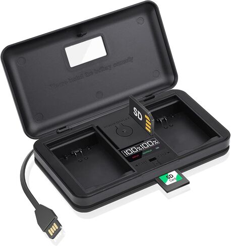 شاحن بطارية EN-EL15 مع قارئ بطاقات (باستثناء البطاريات) متوافق مع كاميرا Nikon Z6 Z7 V1D 750D 7500D 850D 7000Db7100D 7200D 500D 780D 600D 610D 800D 810D 810a in Kuwait